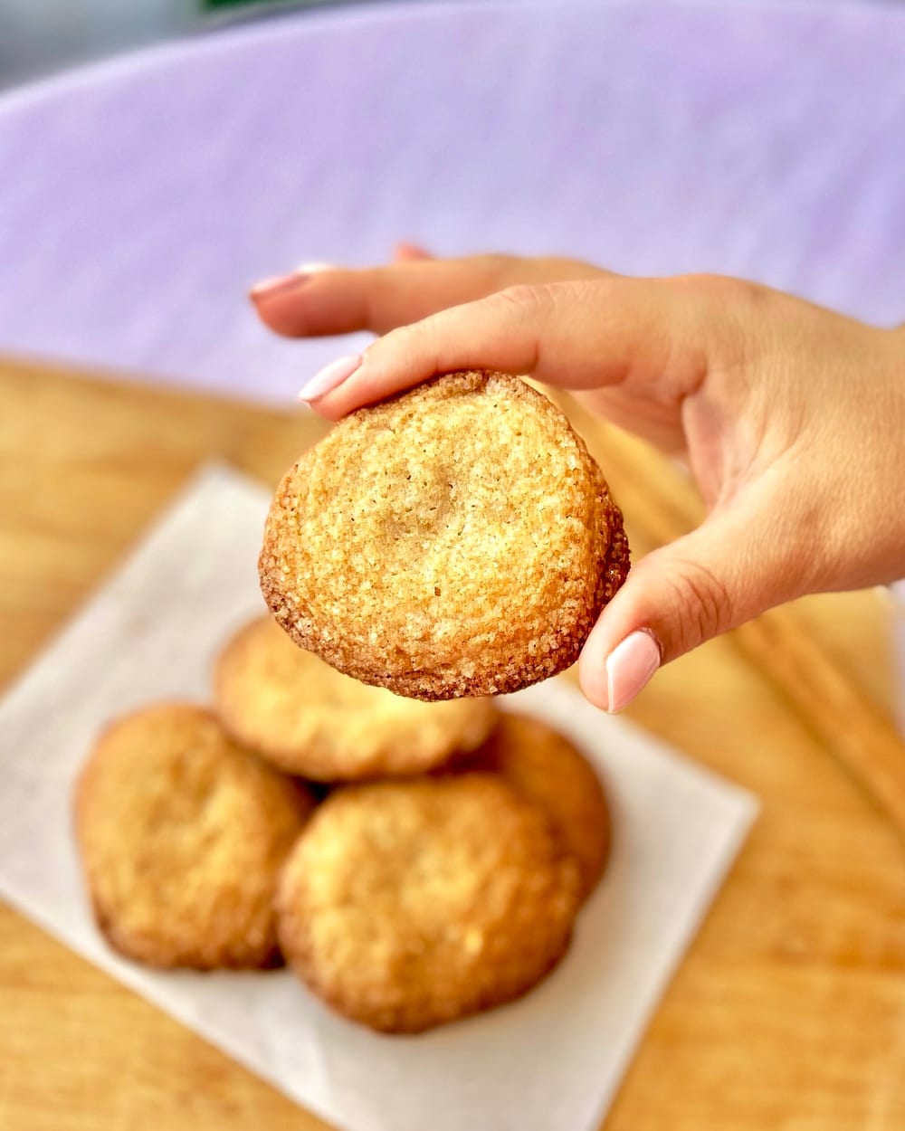 Galletas de avena apiladas