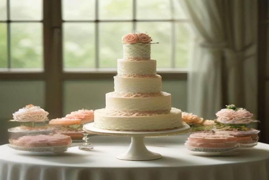 Mesa de dulces montada para la boda C&O